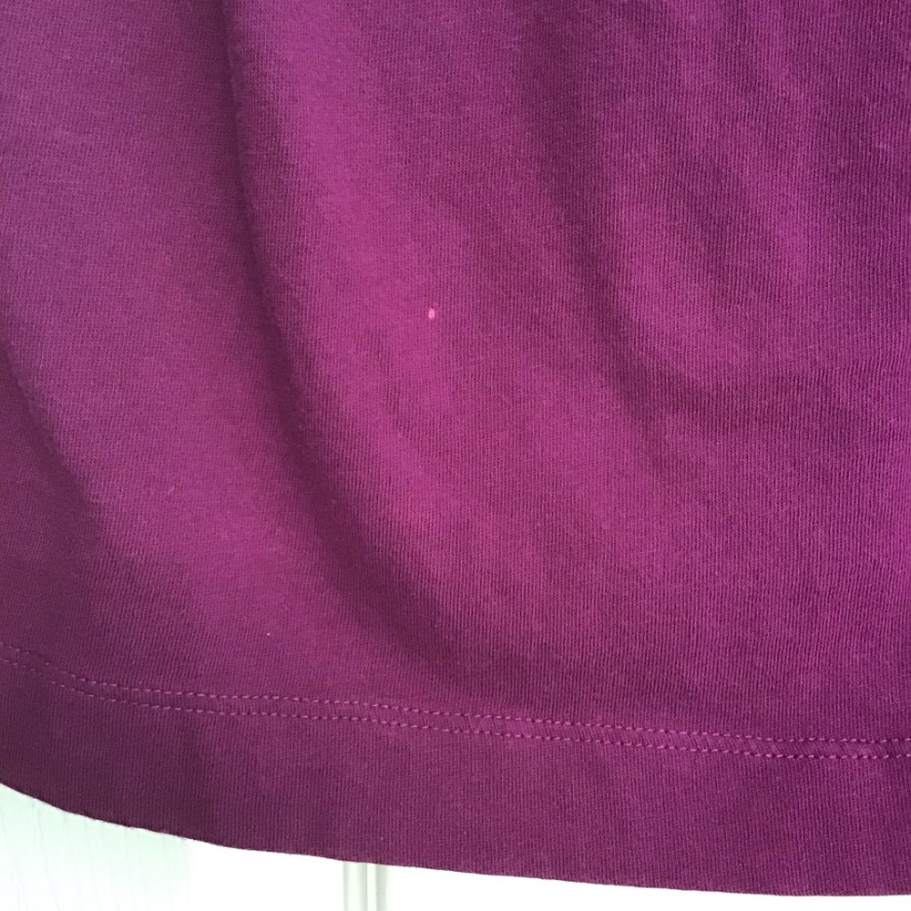 LOFT Purple plum Ruffle Tank Top womens Size Small - Picture 5 of 6